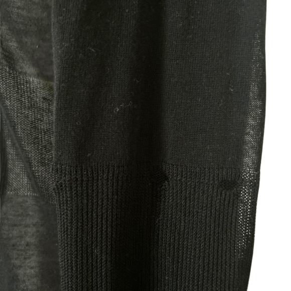 Alexander Wang T Sheer Black Knit Top – Relaxed Fit Long Sleeve, XS - Picture 7 of 7